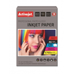 Papier fotograficzny Activejet AP6-260GR200 - 10 x 15, 200szt